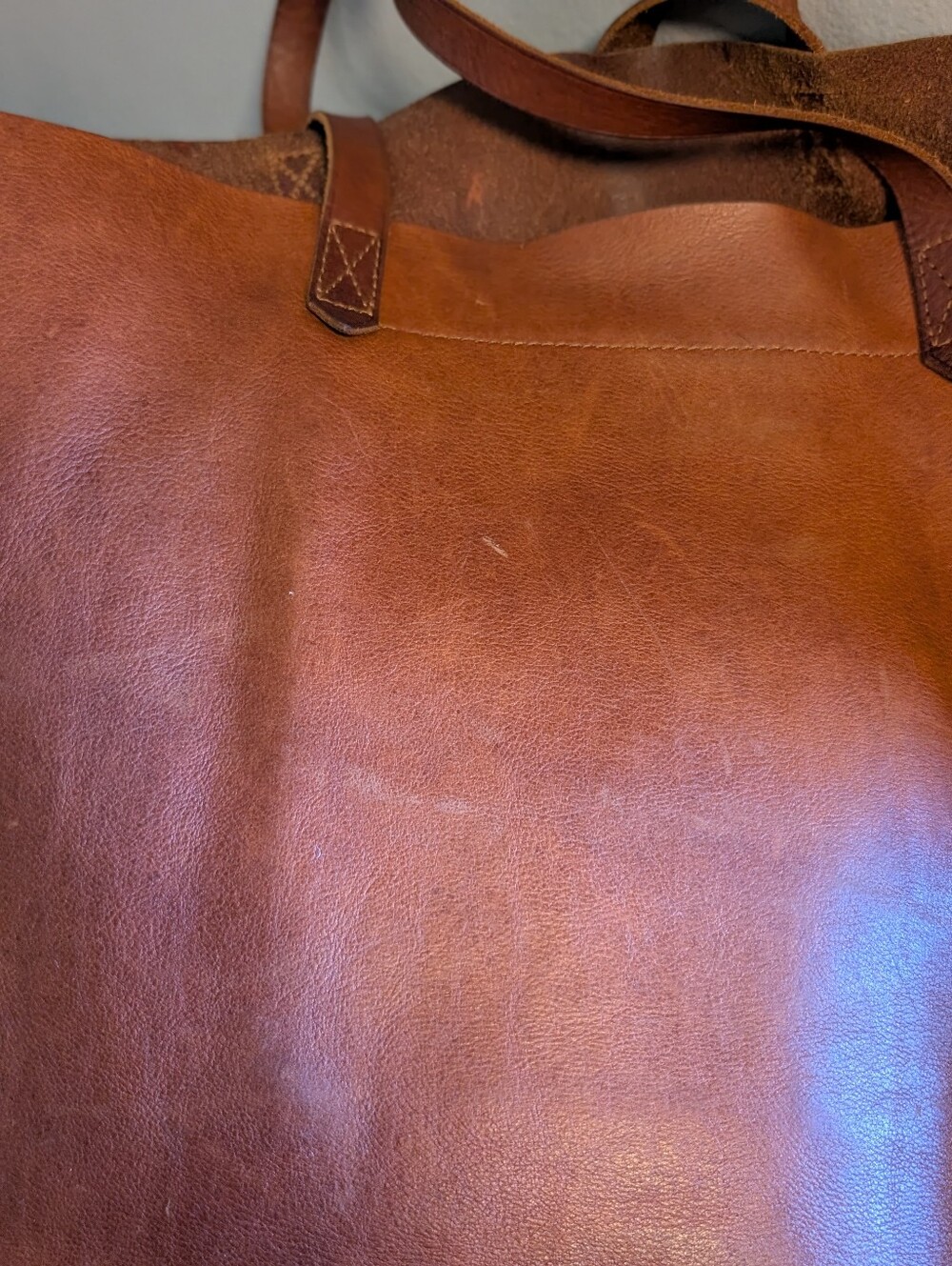 J.Crew Leather Large Carryall Tote Bag - Picture 11 of 16